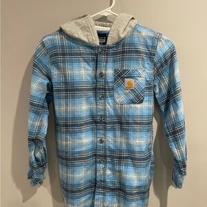 Youth Carhartt Plaid/Flannel Hoodie
